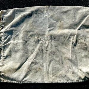 VINTAGE canvas US mail bag